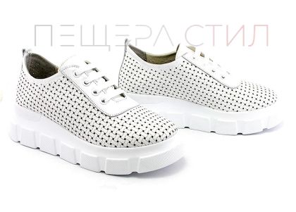 Pantofi de vara dama din piele naturala alb - Model Maritsa