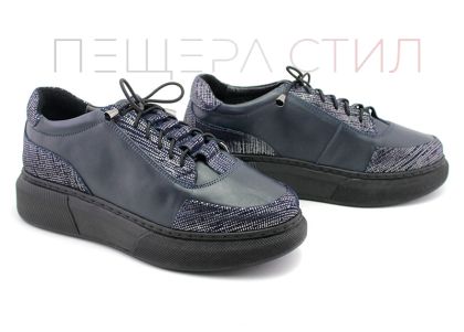 Pantofi casual dama in albastru inchis - Model Talia.