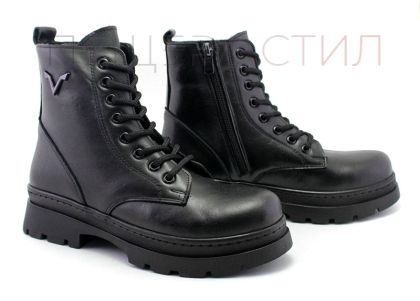 Cizme de dama din piele naturala de culoare neagra - Model Fanny.