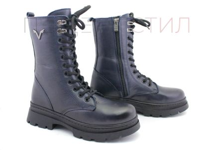 Botine de dama din piele naturala de culoare neagra - Model Deya.
