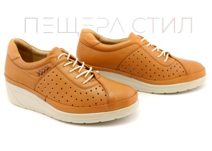Pantofi casual dama in maro deschis - Model Ilona.