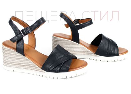 Pantofi casual dama din piele naturala cu imprimeu floral - model Luna