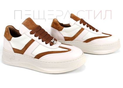 Adidasi dama din piele naturala negru si platina cu perforare - model Ebony Trail
