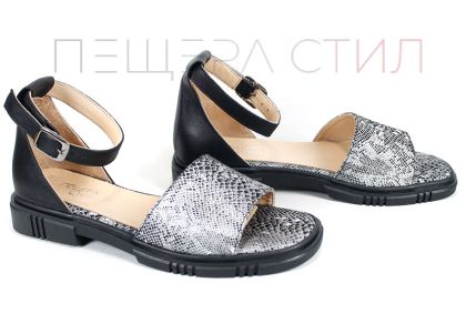 Pantofi casual dama din piele naturala cu imprimeu floral - model Luna