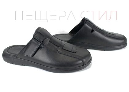 Silent Note – Sabot bărbătesc cu velcro din piele naturală