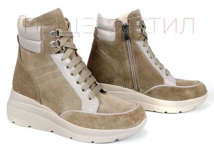 Cizme sport de dama din piele naturala cu model croco si lac - model Croco Sport