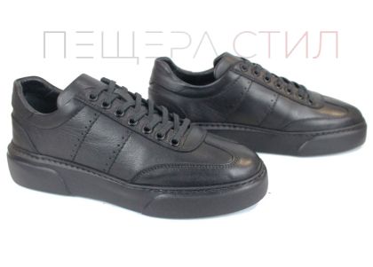 Pantofi casual bărbați Noir Rustique – piele naturală