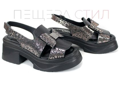Pantofi casual dama din piele naturala cu imprimeu floral - model Luna