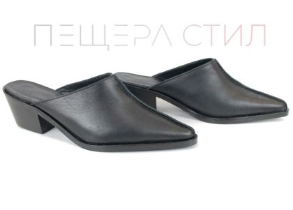 sabo damă negru piele naturală elegant