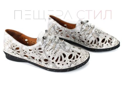 pantofi dama perforati gri