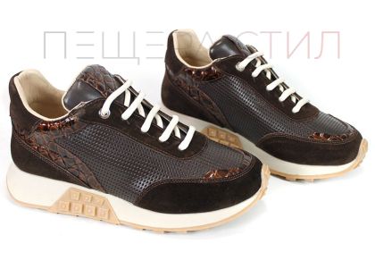 Sienna Vell – sneakers damă din piele naturală și velur