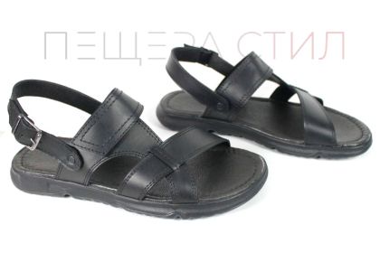 Mirello Vance – Sandale bărbătești din piele naturală negre