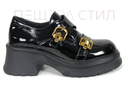 Pantofi premium damă Isabella Da Souza din piele naturală lăcuită