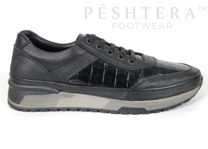 Pantofi bărbătești negri din piele naturală la preț redus – Model Gerard