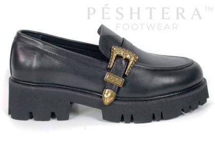Camilla Verdi – Premium Women's Genuine Leather Shoes in Black