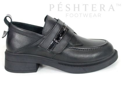 Bianca Rinaldi – pantofi loafer de damă din piele naturală neagră