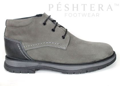 Bruno Salazar men's grey genuine nubuck chukka boots