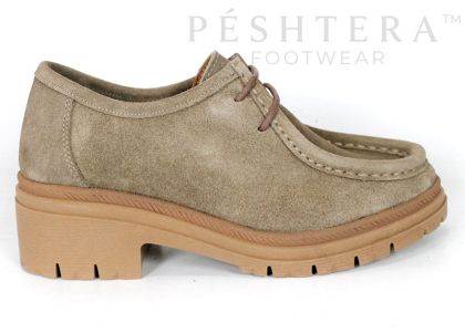 Francesca Morelli – Loafers damă din velur natural în nuanță mustang