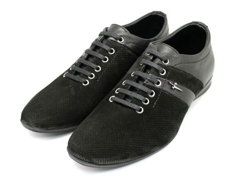 Pantofi casual / eleganti barbati în negru 403 CH