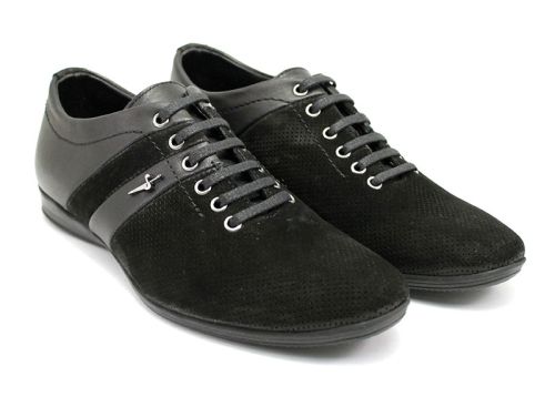 Pantofi casual / eleganti barbati în negru 403 CH