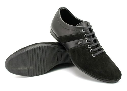 Pantofi casual / eleganti barbati în negru 403 CH