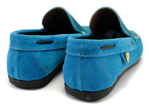 Mocasini Barbati in albastru deschis / turcoaz / 506 TU
