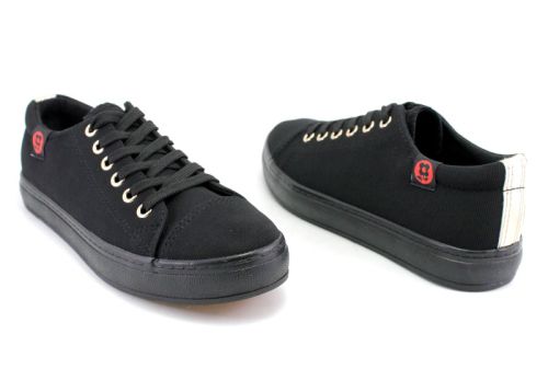 Tenisi pentru femei in negru M-26 CH