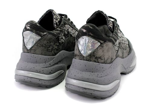 Pantofi sport de damă pentru purtarea zilnică în culori exotice din piele naturală - 222.1 SZ