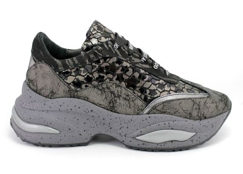 Pantofi sport de damă pentru purtarea zilnică în culori exotice din piele naturală - 222.1 SZ