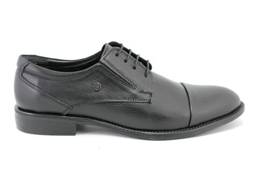 Incaltaminte din piele pentru barbati in negru 1225 CH