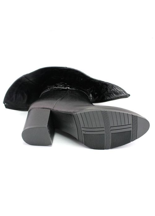 Cizme dama din piele naturala negru - Model Leola.