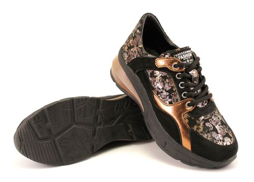 Adidași de aur pentru femei - Model Tita