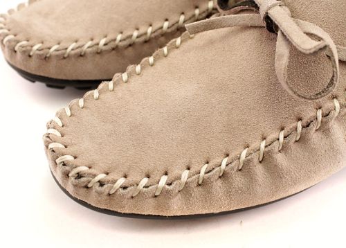 Mocasini barbati Suede natural Culoare bej - Model Mark.