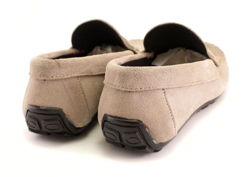 Mocasini barbati Piele intoarsa Coloare bej - model Manuel