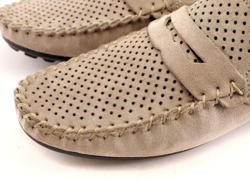 Mocasini barbati Piele intoarsa Coloare bej - model Manuel