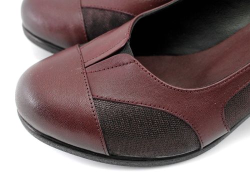 Femei pantofi casual în Burgundy - Model Mia