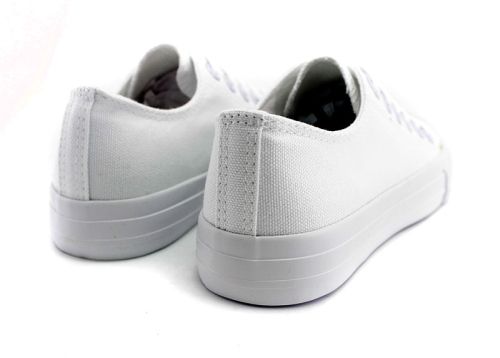 Pantofi de damă de culoare uni, albi, N-1B