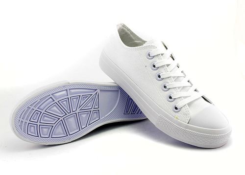 Pantofi de damă de culoare uni, albi, N-1B