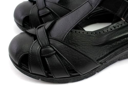 Sandale mici de dama în negru - Model Sybil