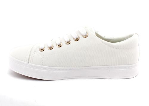 Tenisi pentru dama, intr-o singura culoare, toti in alb M-26 B