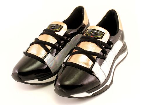 Adidași din piele pentru femei - Model Manuela