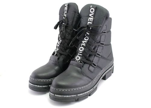 Ghete de damă în negru - Model 0809 CH