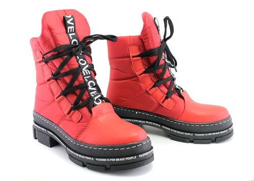 Ghete de damă în roșu - Model 0809 CV