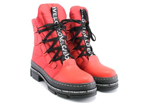 Ghete de damă în roșu - Model 0809 CV