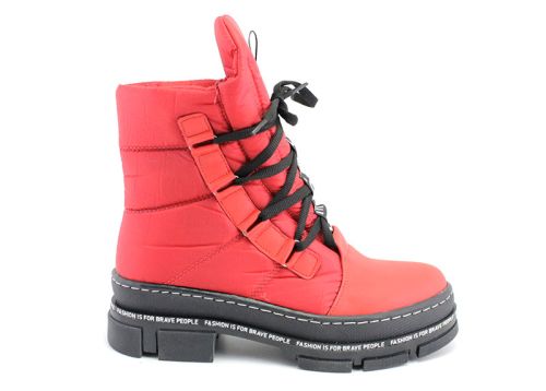 Ghete de damă în roșu - Model 0809 CV