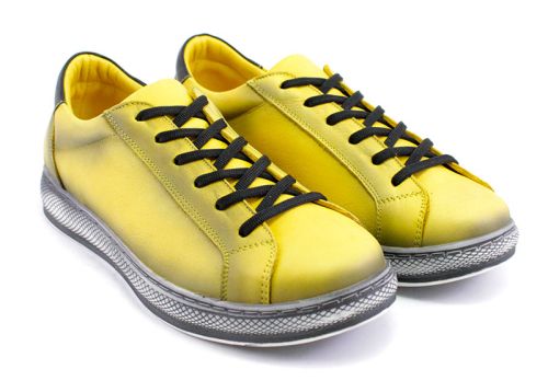 Pantofi sport de damă în galben - Model Tiara