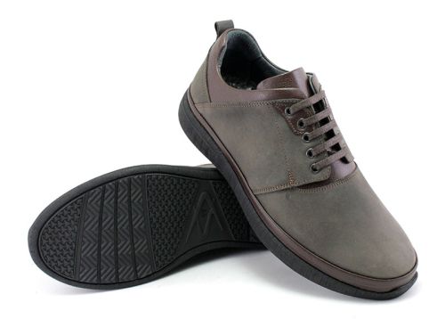 Pantofi casual barbati din piele în maro - Model Gerardo.
