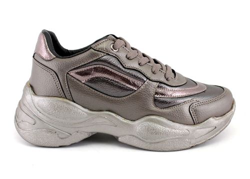 Adidași pentru femei în gri plumb - Model Deria.