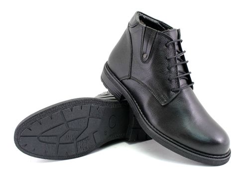 Ghete elegante barbati de culoare neagra - model Jerome