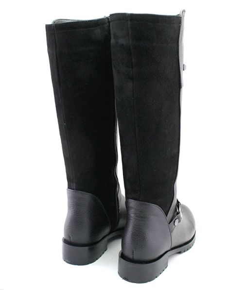 Cizme dama din piele naturală cu fermoar lateral, model Zarina